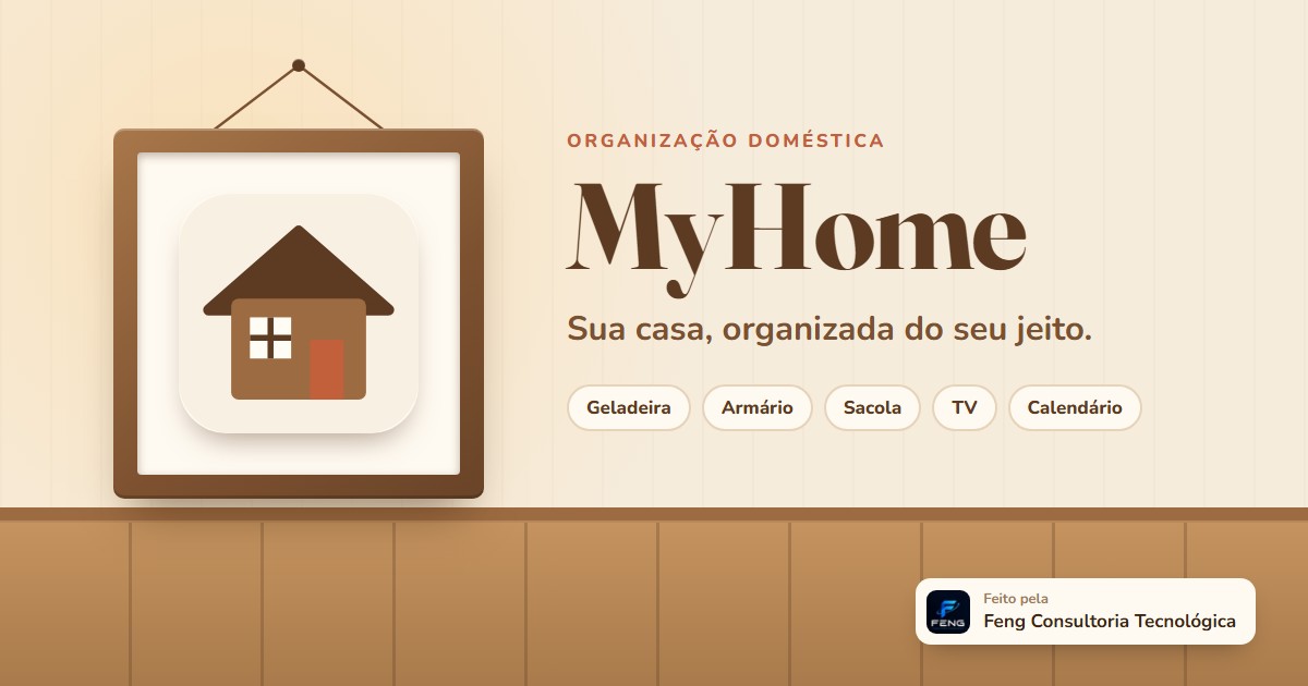 MyHome — sistema de organização doméstica em forma de casa interativa